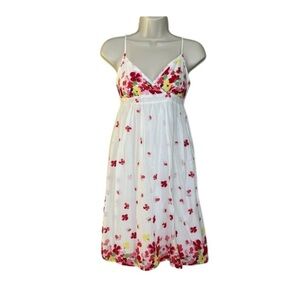NAF NAF Floral Cotton Spaghetti Strap Sundress US Size 2